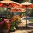 Садовые зонты: уют и защита от солнца