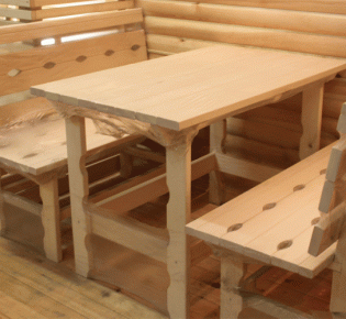 Как сделать стол для бани своими руками
