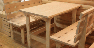 Как сделать стол для бани своими руками