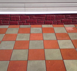 Тротуарная плитка 500х500х50 укладка