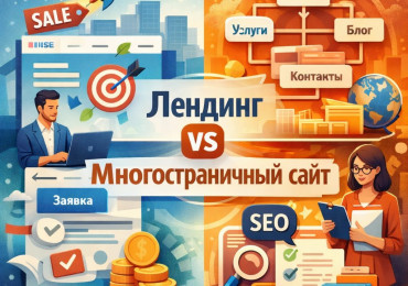 Лендинг vs многостраничный сайт: что выбрать под задачу бизнеса