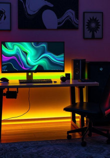 Стол компьютерный игровой Eureka Z60 с RGB подсветкой: ваш идеальный союзник в мире гейминга