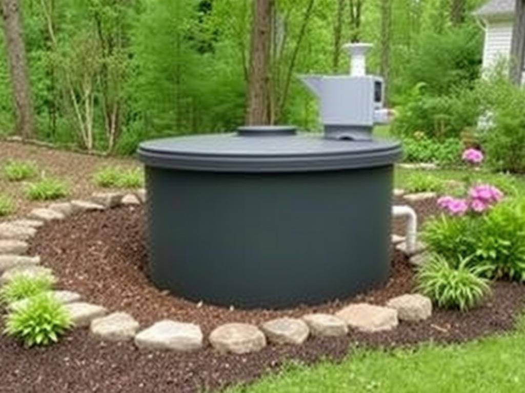 septic tank for a summer houseфото