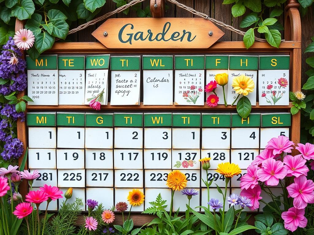 Garden calendarфото