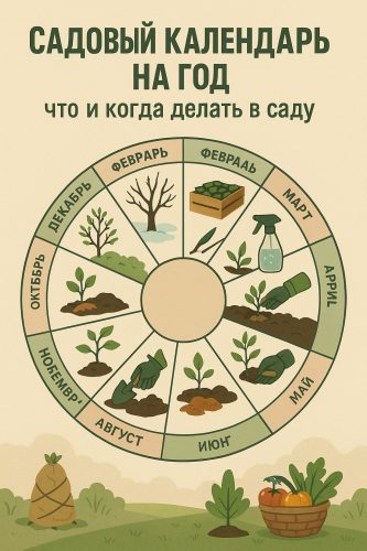 Садовый календарь на год: что и когда делать в саду