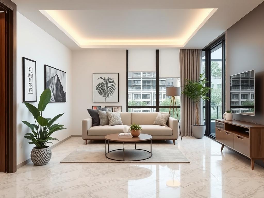 Quartz parquet is the ideal solution for a modern apartmentфото