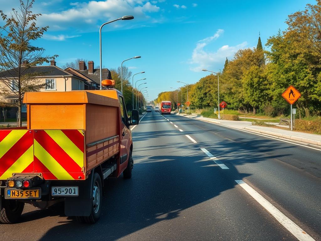 Modern road repairфото