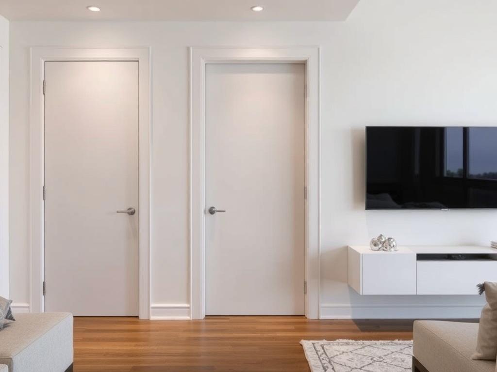 Скрытые межкомнатные двери: когда стена превращается в продолжение интерьера